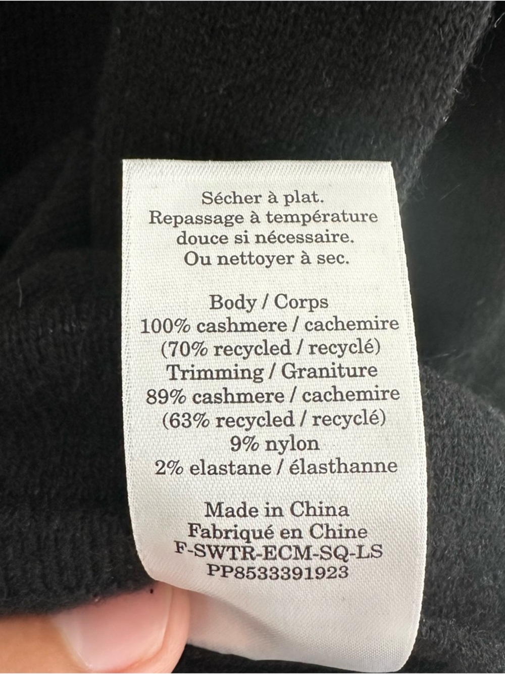 Everlane The Square Neck Sweater in Cashmere Size: S, NWT - Picture 8 of 11